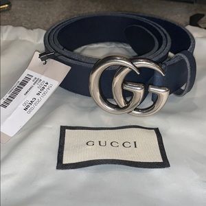 Brand new Gucci dark blue men belt